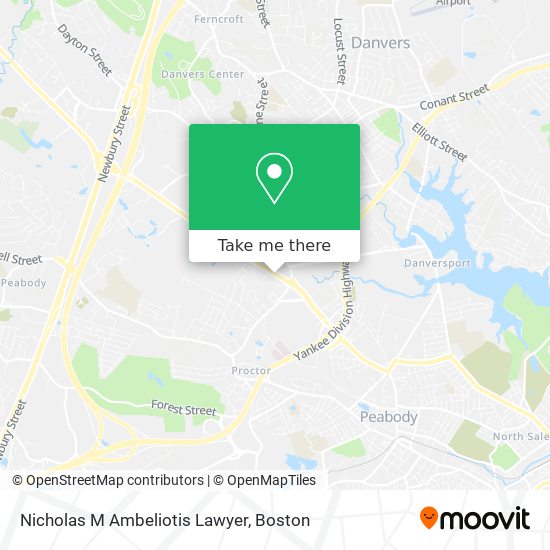 Mapa de Nicholas M Ambeliotis Lawyer