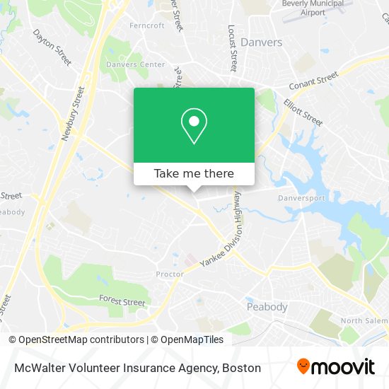 McWalter Volunteer Insurance Agency map