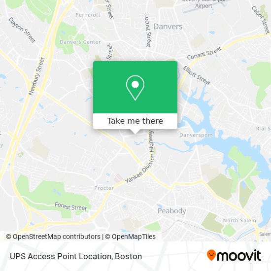 Mapa de UPS Access Point Location