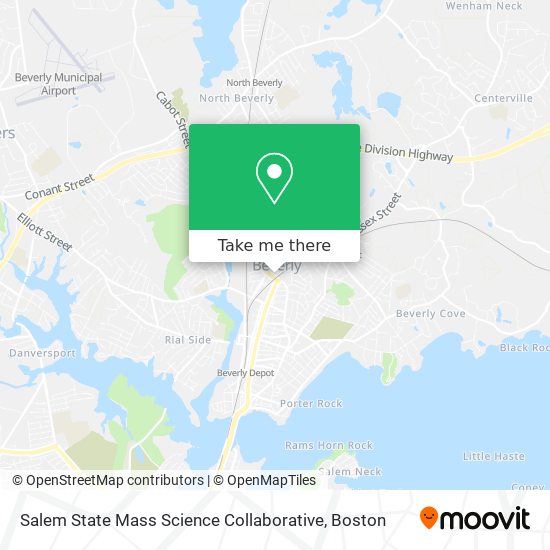 Mapa de Salem State Mass Science Collaborative