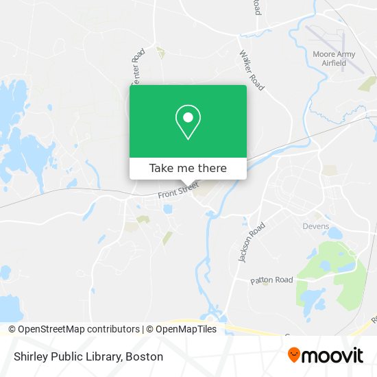 Shirley Public Library map
