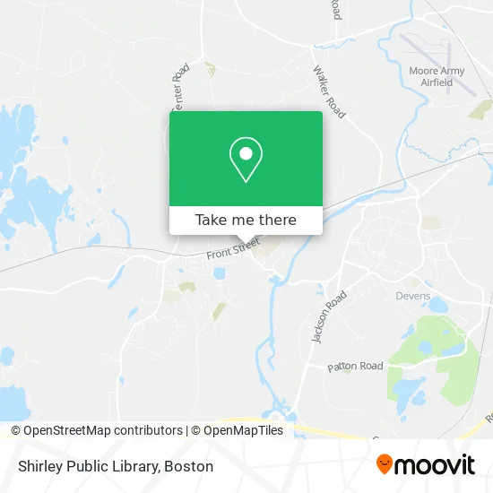 Shirley Public Library map