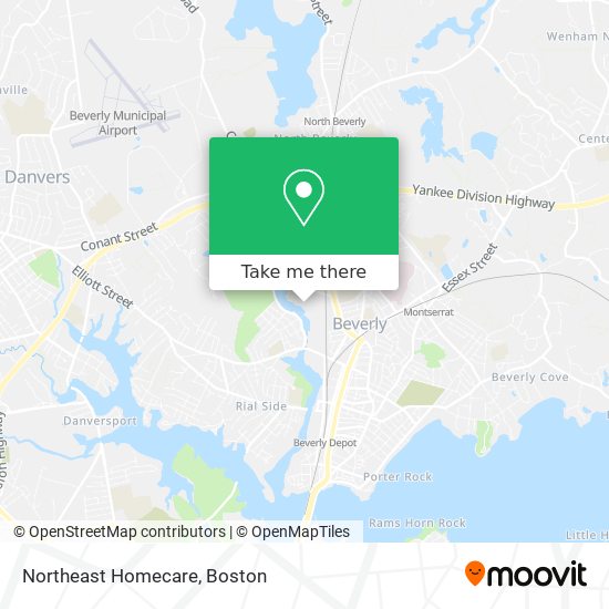 Northeast Homecare map