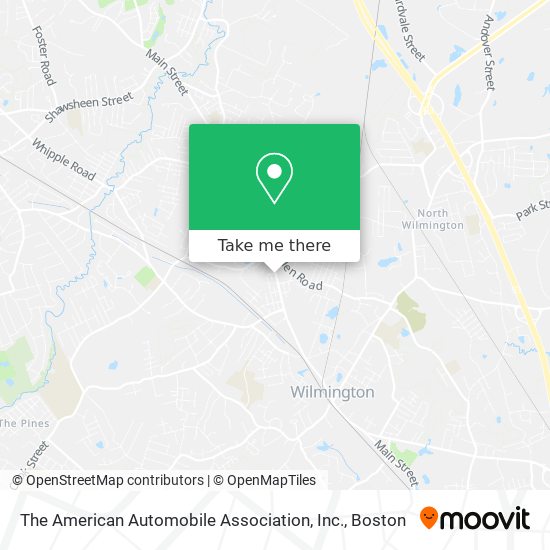 Mapa de The American Automobile Association, Inc.