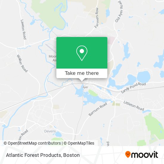 Atlantic Forest Products map