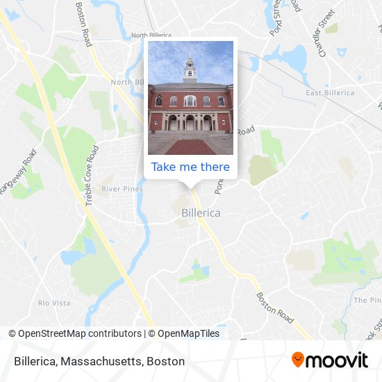 Mapa de Billerica, Massachusetts