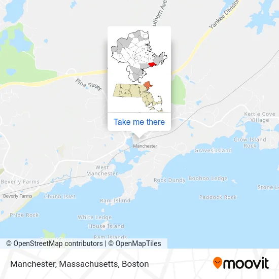 Manchester, Massachusetts map