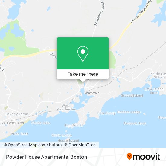 Powder House Apartments map