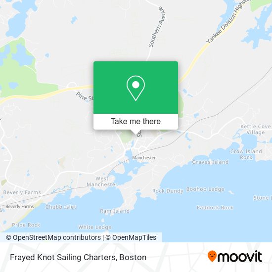 Frayed Knot Sailing Charters map