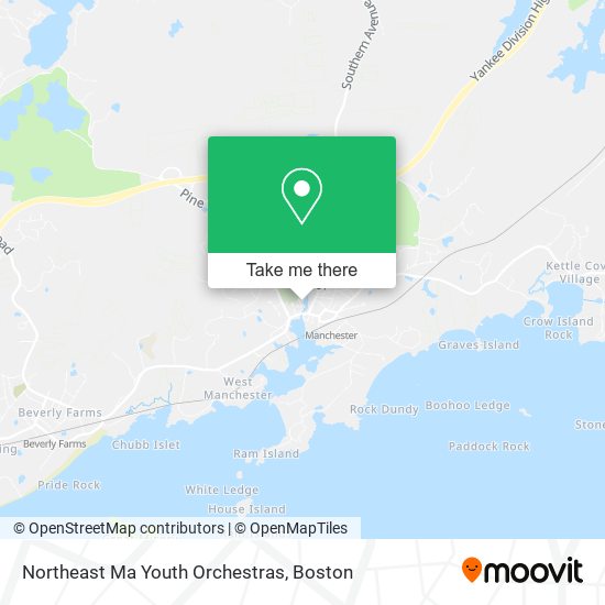 Northeast Ma Youth Orchestras map