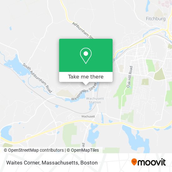 Mapa de Waites Corner, Massachusetts