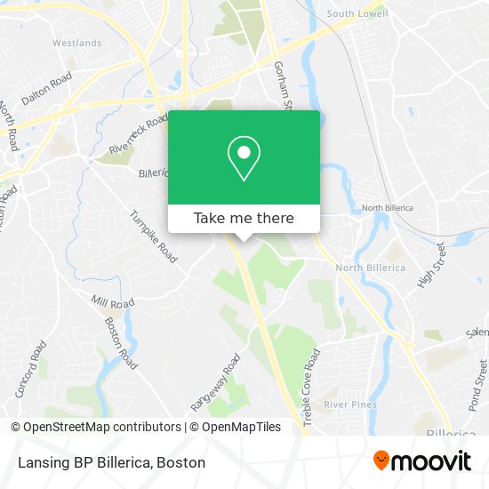 Lansing BP Billerica map