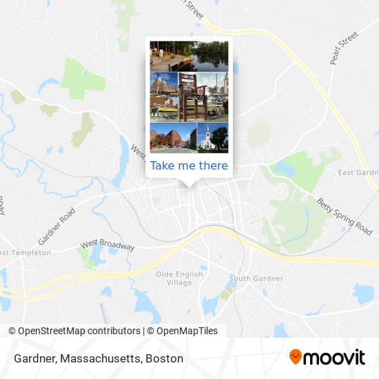Mapa de Gardner, Massachusetts