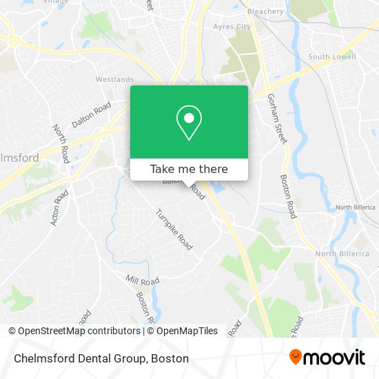 Chelmsford Dental Group map