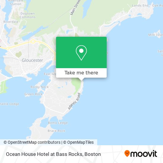 Mapa de Ocean House Hotel at Bass Rocks