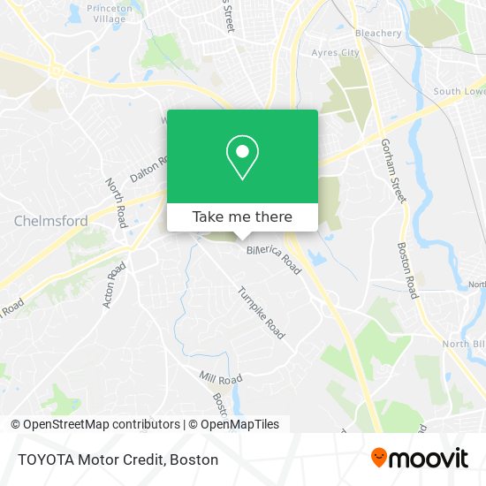 TOYOTA Motor Credit map