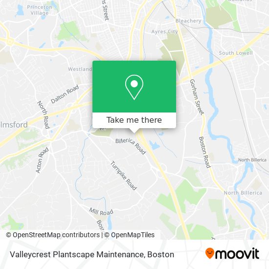 Valleycrest Plantscape Maintenance map