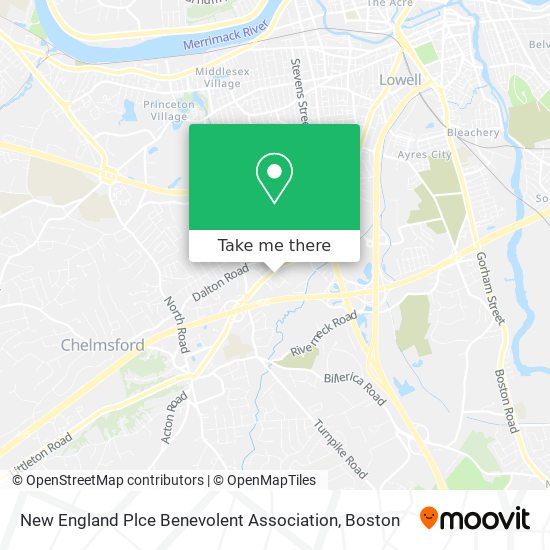 Mapa de New England Plce Benevolent Association