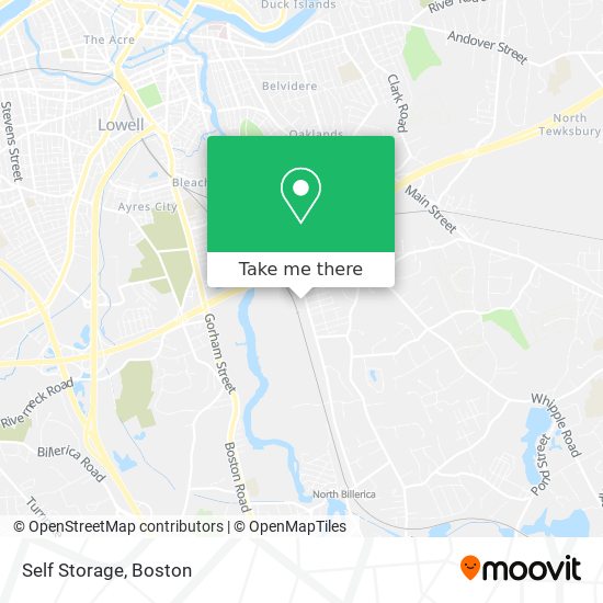 Mapa de Self Storage