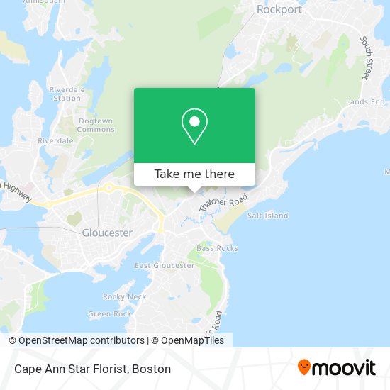 Mapa de Cape Ann Star Florist
