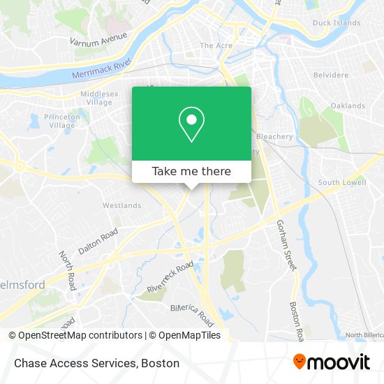 Chase Access Services map