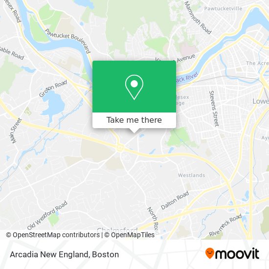 Mapa de Arcadia New England