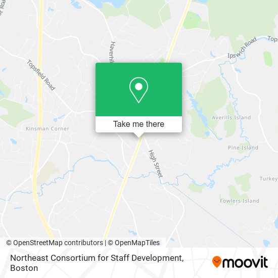 Northeast Consortium for Staff Development map