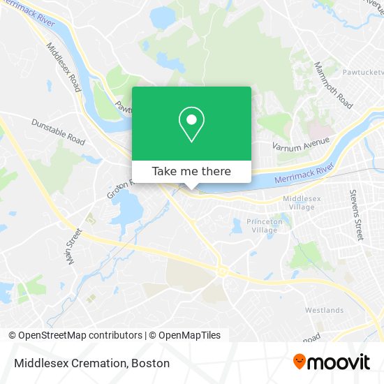 Mapa de Middlesex Cremation