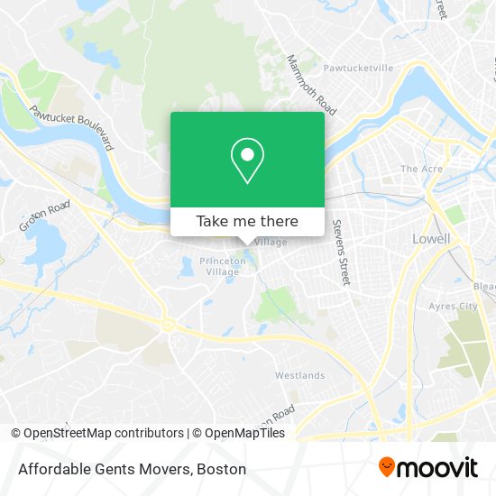 Mapa de Affordable Gents Movers
