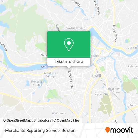 Mapa de Merchants Reporting Service