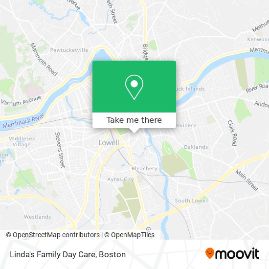 Linda's Family Day Care map