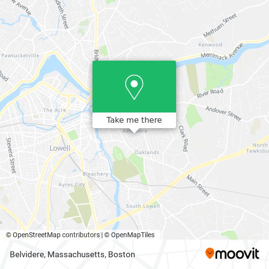 Belvidere, Massachusetts map