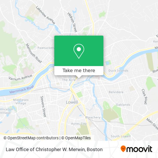 Mapa de Law Office of Christopher W. Merwin