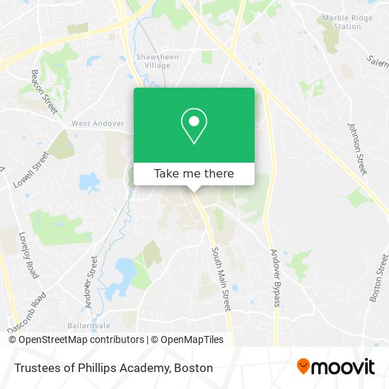 Trustees of Phillips Academy map