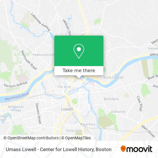 Umass Lowell - Center for Lowell History map