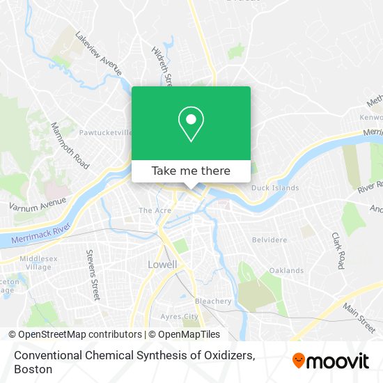 Mapa de Conventional Chemical Synthesis of Oxidizers