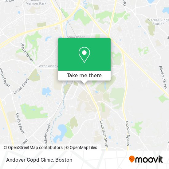 Andover Copd Clinic map
