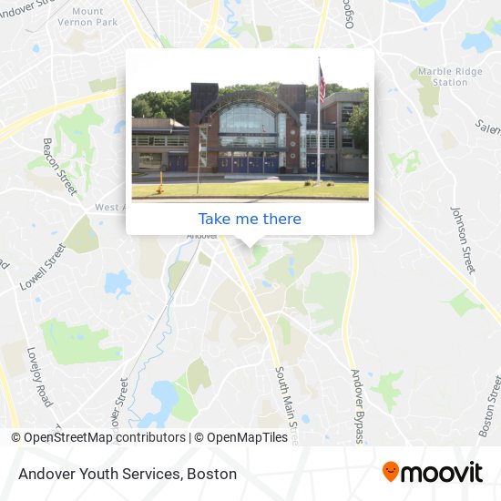 Mapa de Andover Youth Services