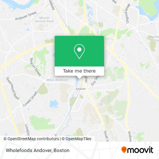 Wholefoods Andover map