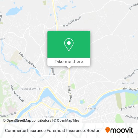 Commerce Insurance Foremost Insurance map