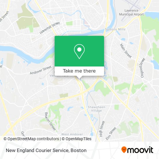 Mapa de New England Courier Service