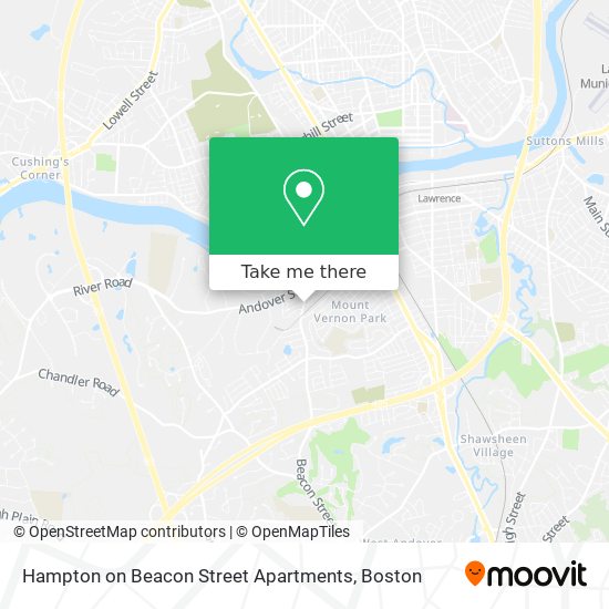Hampton on Beacon Street Apartments map