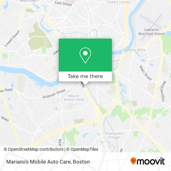 Mariano's Mobile Auto Care map