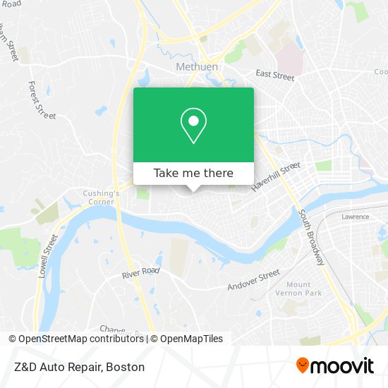 Mapa de Z&D Auto Repair