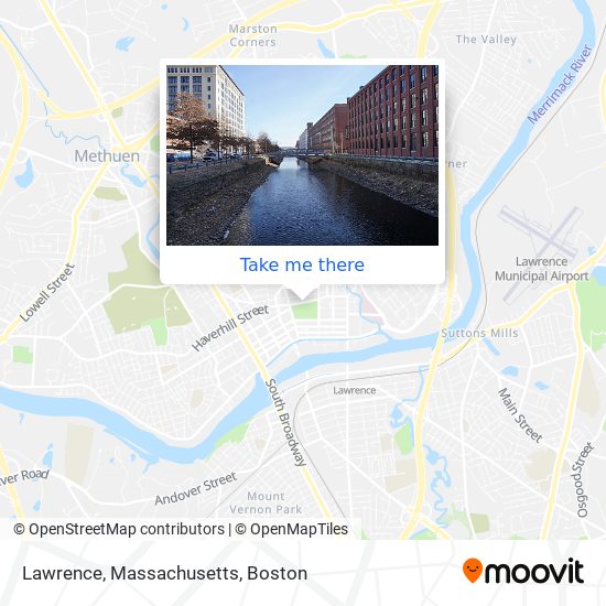 Mapa de Lawrence, Massachusetts