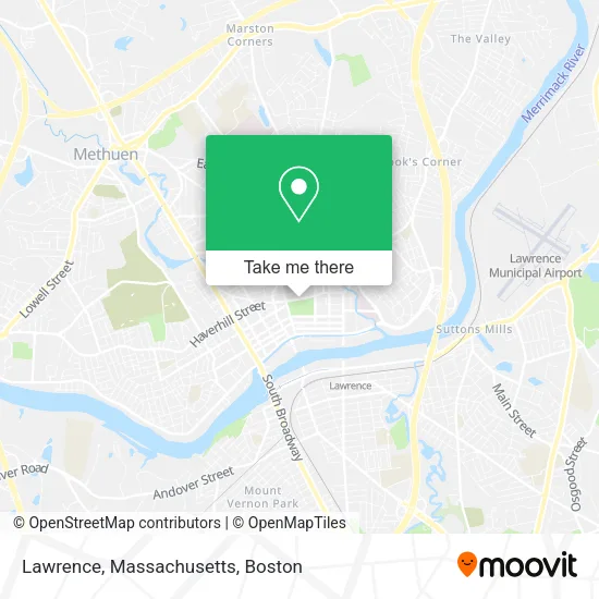 Mapa de Lawrence, Massachusetts