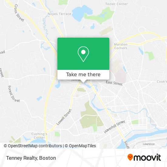 Tenney Realty map
