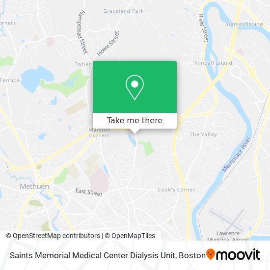 Mapa de Saints Memorial Medical Center Dialysis Unit