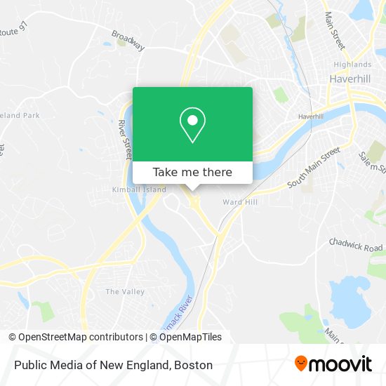 Mapa de Public Media of New England