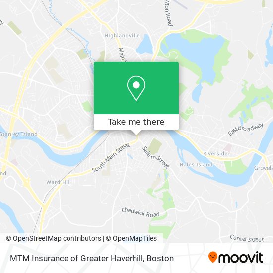 MTM Insurance of Greater Haverhill map